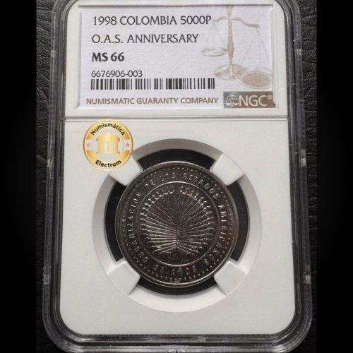 Moneda Conmemorativa OEA MS66 - Image 2