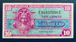 10 CENTAVOS 1954- DINERO MILITAR