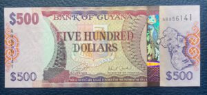 500 DÓLARES GUYANENSES