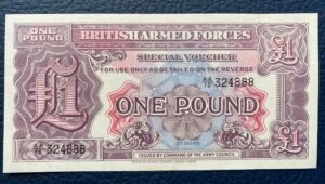 FUERZAS ARMADAS BRITÁNICAS. REINO UNIDO. 1 LIBRA ESTERLINA 1948