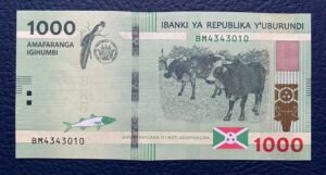 1000 FRANCOS DE BURUNDI