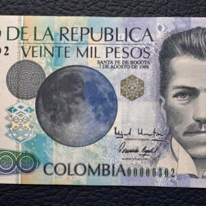 20.000 PESOS (SERIE BAJA TRES DIGÍTOS) 1998