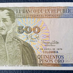 500 PESOS ORO (SIN NUMERACIÓN DE SERIE) 1979