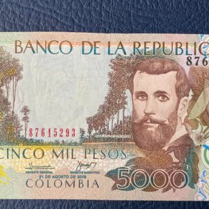 SILVA 5000 PESOS (MARIPOSA ANGULO SUPERIOR DERECHO) 2009