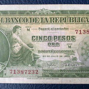 5 PESOS ORO, 1960