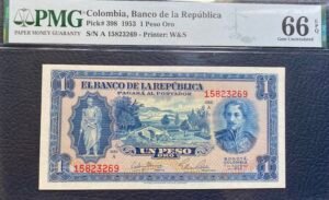 1 PESO ORO (CERTIFICADO) 1953