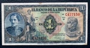 1 PESO ORO SERIE C, SEIS DIGITOS