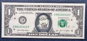 1 DÓLAR PERSONALIZADO MINION