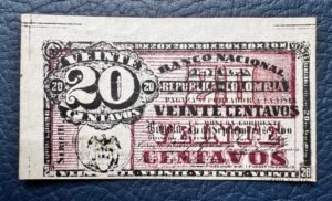 20 CENTAVOS DEL BANCO NACIONAL