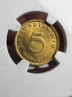 Moneda 5P Alemania NA #1. Segunda Guerra Mundial