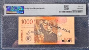 1000 Pesos formato pequeño Espécimen