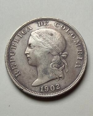 50 Centavos de 1902, República de Colombia
