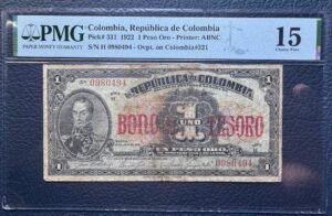 1 PESO ORO (CON RESELLO DEL BONO DEL TESORO)