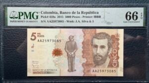 5 000 Pesos Silva Certificado