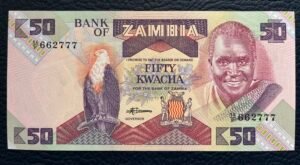 50 Kwachas de Zimbia