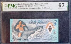 3 Dólares de las Islas Cook
