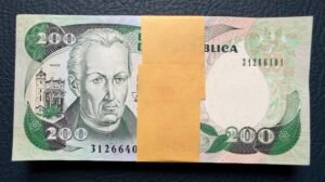 200 Pesos Oro Fajo Consecutivo