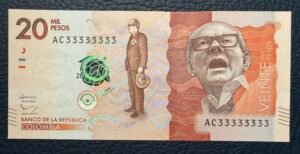 20 000 Pesos Actual Familia Serie Pleno de 3
