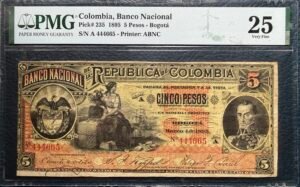 5 Pesos Banco Nacional