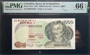 1000 Pesos Oro Banco de la República