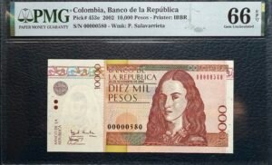 10.000 Pesos Serie Baja, Policarpa # 580