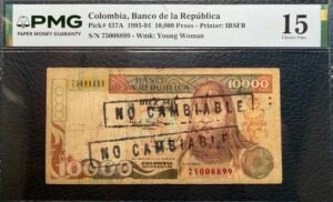 10 000 Pesos (No Cambiable) Embera Vallenato