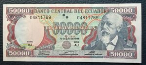 50 Sucres de Ecuador