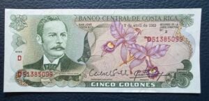 5 Colones de Costa Rica