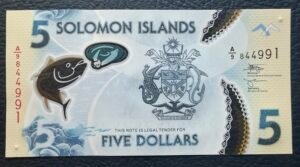 5 Dólares Islas Salomón