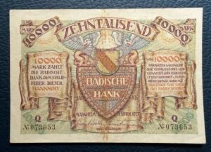 10.000 Marcos Alemania 1923