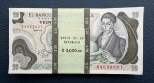Fajo Consecutivo 20 Pesos Oro (UNC)