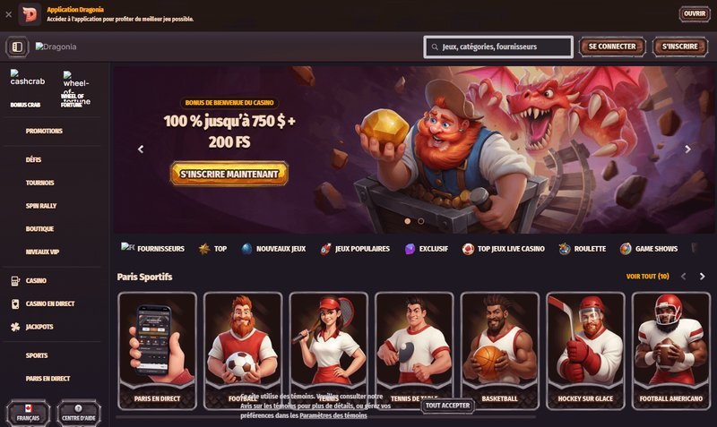 Decouvrez les Exclusives du Dragonia Casino En Ligne Francophone - aperçu