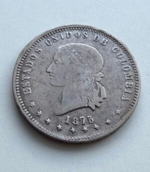 Cinco decimos Medellin . Estados Unidos de Colombia